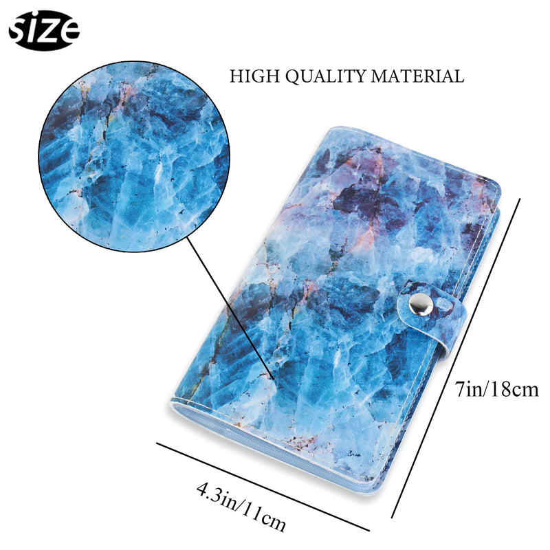 [Australia - AusPower] - Business Card Holder Book, LIZIMANDU Business Card Book Case PU Leather Organization Binder Name ID Card Holder for Men & Women, Up to 192 Cards Capacity(1-Crystal) 1 Pack 1-crystal 