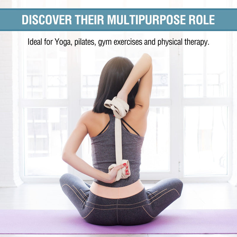 [Australia - AusPower] - pete's choice 2-Pack or 5-Pack Yoga Exercise Adjustable Straps 8Ft | Bonus eBook | with Durable D-Ring for Pilates & Gym Workouts | Hold Poses, Stretch, Improve Flexibility & Maintain Balance 2 Pack, 8ft 