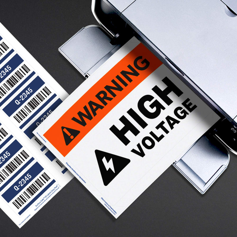 [Australia - AusPower] - Avery Surface Safe Safety Sign Labels, Printable, Cleanly Removable, Water Resistant, 7 x 10, 15 Pack (61515) 7" x 10" White 