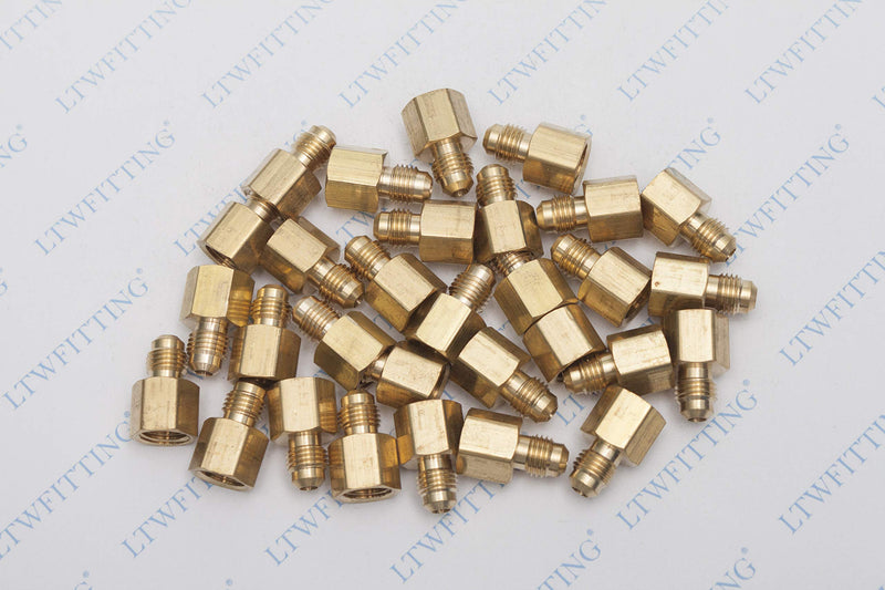 [Australia - AusPower] - LTWFITTING Brass Flare 1/4" OD x 1/4" Female NPT Connector/Adapter Tube Fitting(Pack of 30) 