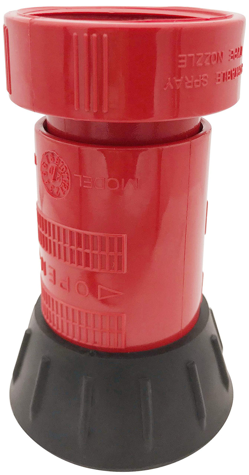 [Australia - AusPower] - RosyOcean Fire Hose Nozzle 1-1/2 Inch NST/NH Thermoplastic Fire Equipment Industial Heavey Duty Spray Jet Fog Nozzle 1.5"NH/NST 