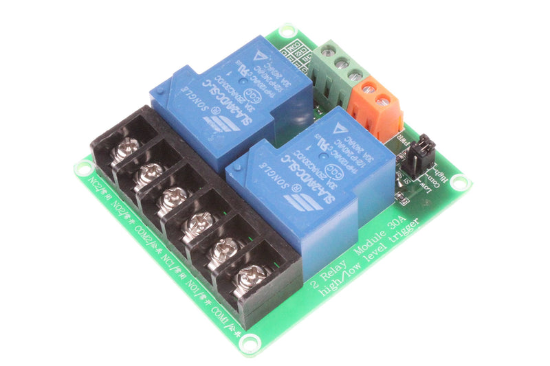 [Australia - AusPower] - NOYITO 30A 2 Channel Relay Module High Low Level Trigger With Optocoupler Isolation Load DC 30V AC 250V 30A for PLC Automation Equipment Control Industrial Control (2 Channel 24V) 2-Channel 24V 