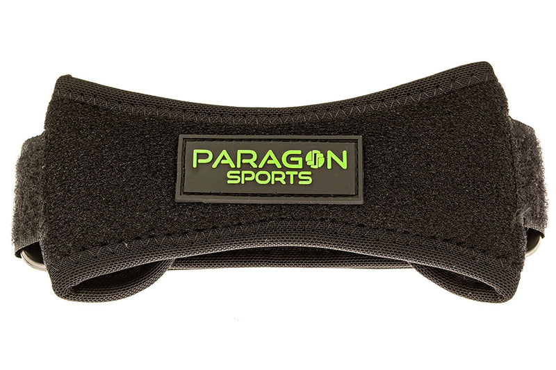 [Australia - AusPower] - Paragon Sports Patella Knee Strap for Running, Fitness, Stairs Climbing/Adjustable Patellar Tendon Support Band for Basketball, Athletics Pain Relief Brace for Jumper's Knee and Chondromalacia Black 2 pack 