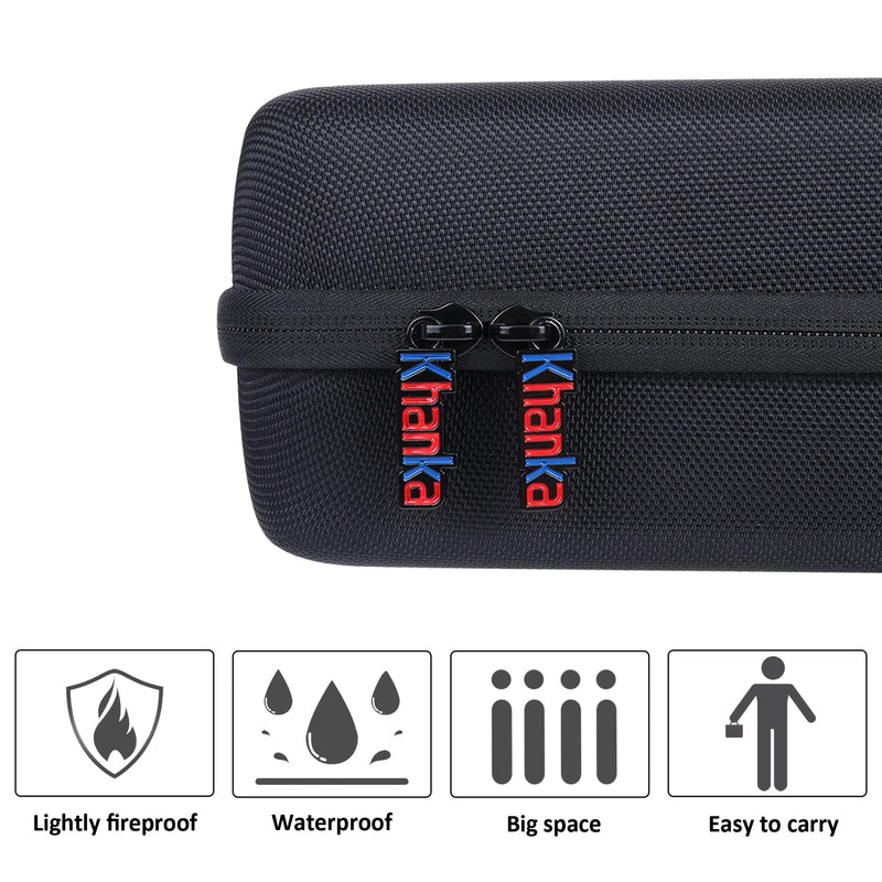 [Australia - AusPower] - Khanka Hard Travel Case Replacement for Halo Bolt 58830/57720 / Air 58830 / ACDC Max 55500 mWh Portable Emergency Power Kit, Portable Phone Laptop Charger, Case Only (Black) Black 