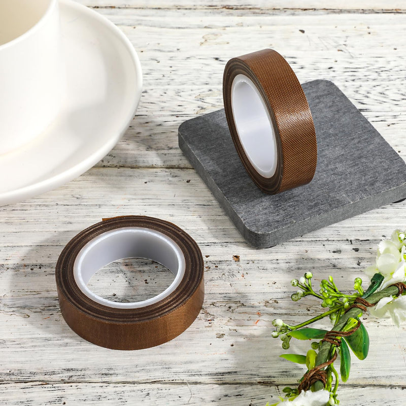 [Australia - AusPower] - NQEUEPN 2 Rolls 0.51inx32.81ftÂ Low Friction Tapes,Â Abrasion Squeak Resistant Drawer SlideÂ GlideÂ Tape PTFE Surface Protection Tape for Wood Drawer Cabinet Curtain Furniture (Brown) 