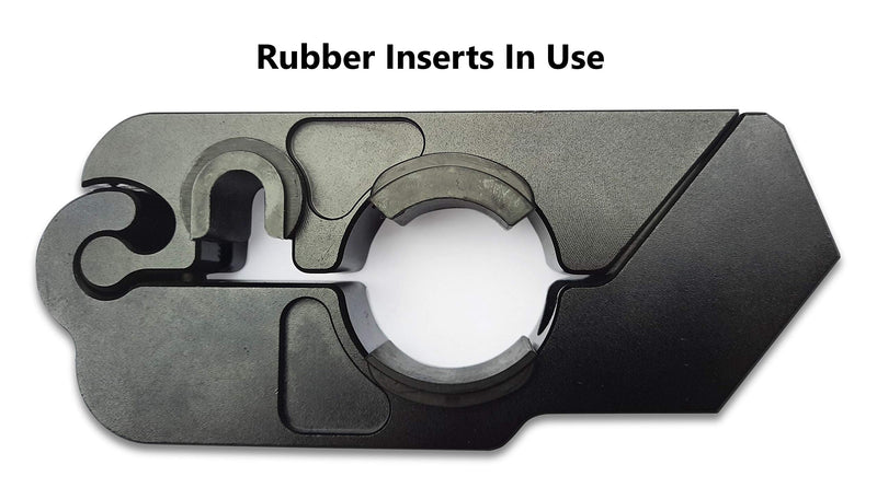 [Australia - AusPower] - BigPantha - Set of 4 Rubber Inserts for a Motorcycle Grip Lock - to Prevent the Lock from Damaging Your Handlebar Grips 