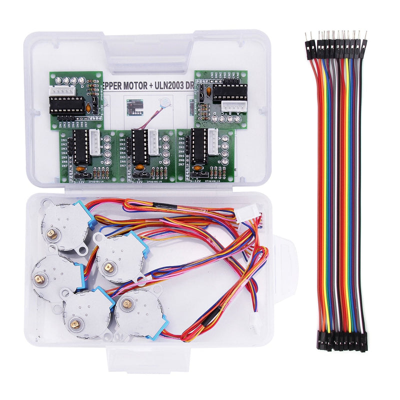 [Australia - AusPower] - LAFVIN 5 Sets 28BYJ-48 ULN2003 5V Stepper Motor + ULN2003 Driver Board for Arduino 