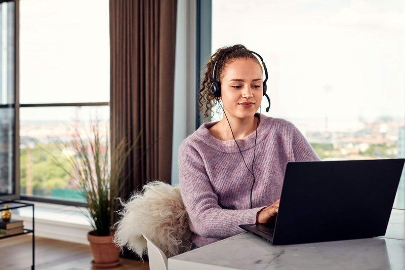 [Australia - AusPower] - Sennheiser PC 5 Chat - Headset for Internet Communication, E-Learning and Gaming - Noise Cancelling Microphone, Casual Gaming Lightweight, high Comfort, Minimalistic, Black 