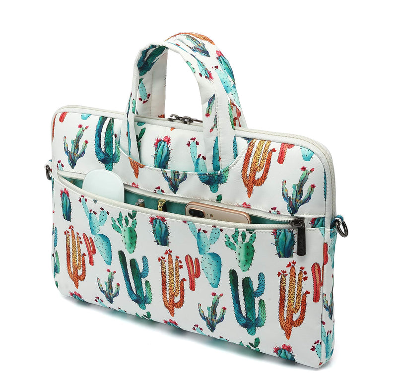 [Australia - AusPower] - Canvaslove Cactus Water Resistant Laptop Shoulder Messenger Bag for MacBook Pro 16 inch,15 inch Surface Laptop 3,Surface Book 2 and 14 inch,15 Inch,15.6 Inch Laptop 14 inch-15.6 inch & Macbook Pro 16 