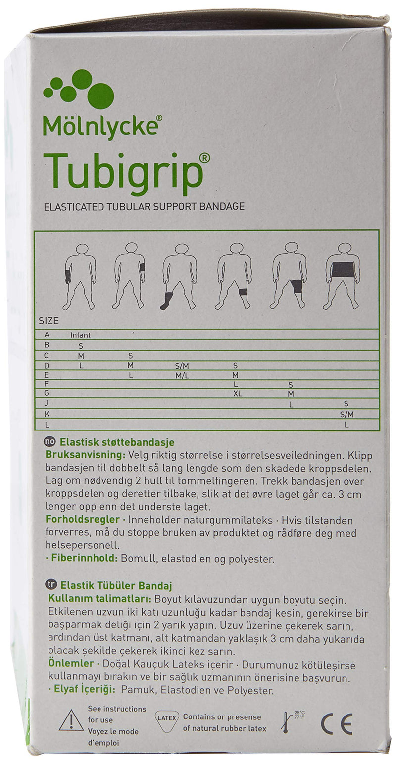 [Australia - AusPower] - Molnlycke Tubigrip Multipurpose Tubular Bandage, Size C #1443,Natural 