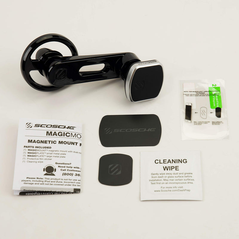 [Australia - AusPower] - Scosche MM2VP2SR-SP MagicMount Pro Magnetic FreeFlow Vent Mount Holder Phone Mount for Car, Black 