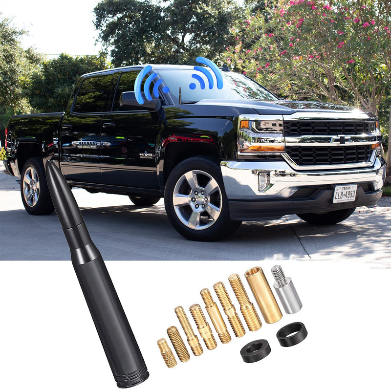 [Australia - AusPower] - Bingfu Vehicle Bullet Antenna Mast Car Truck Antenna Replacement for GM Chevy Chevrolet Silverado 1500 2500 3500 HD Avalanche GMC Sierra 1500 2500 3500 Denali Heavy Duty Pickup Trucks 