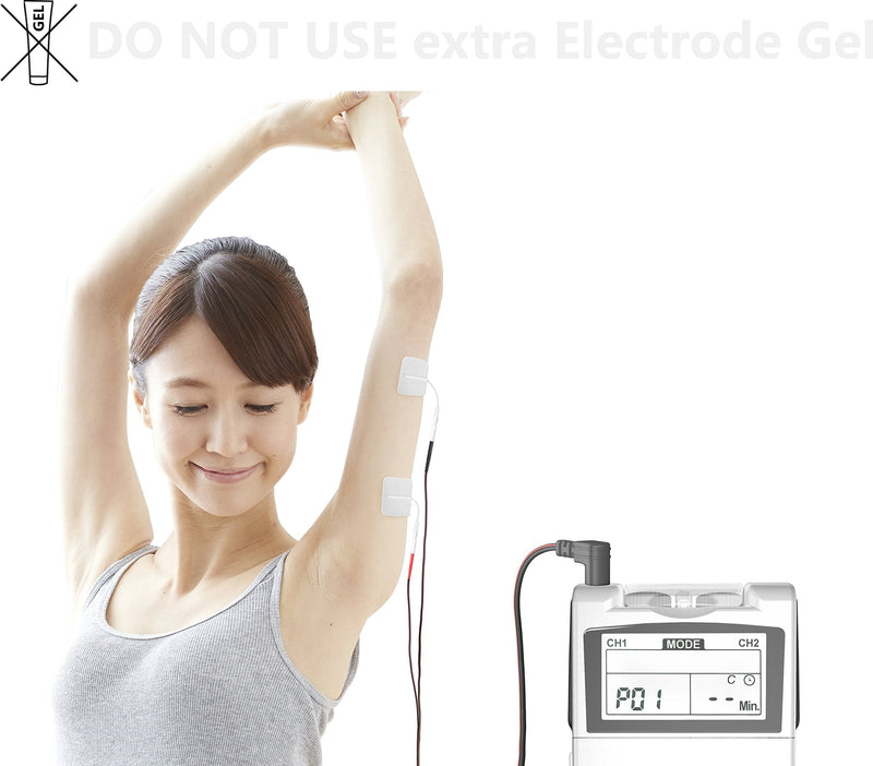 [Australia - AusPower] - iStim Tens Unit Stimulator Machine - EV820 with 8 Electrodes Japanese Gel for Pain Management, Back Pain and Rehabilitation 