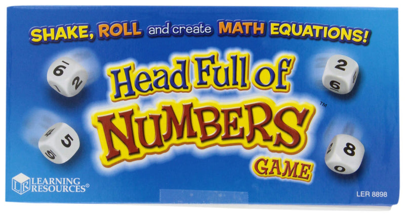 [Australia - AusPower] - Learning Resources Head Full Of Numbers, Math Games for Kindergarten, Basic Math Skills, 13 Piece Set, Ages 7+ 