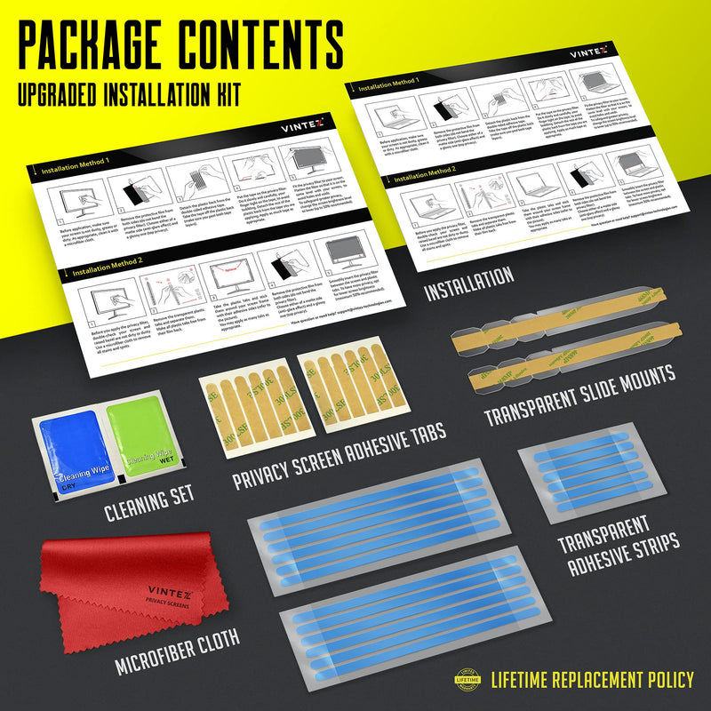 [Australia - AusPower] - Privacy Screen Adhesive Tabs and Strips for Computer Monitors and Laptops - Replacement kit 