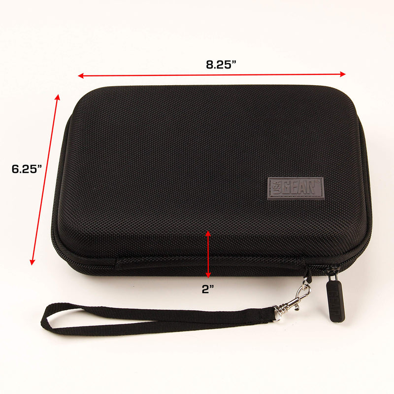 [Australia - AusPower] - USA GEAR Hard Shell Dart Case - Darts Carrying Case for Darts (8), Dart Tips, Dart Shafts, Dart Flights, and More Dart Accessories - Compatible with Soft Tip Darts and Steel Tip Darts (Black) 