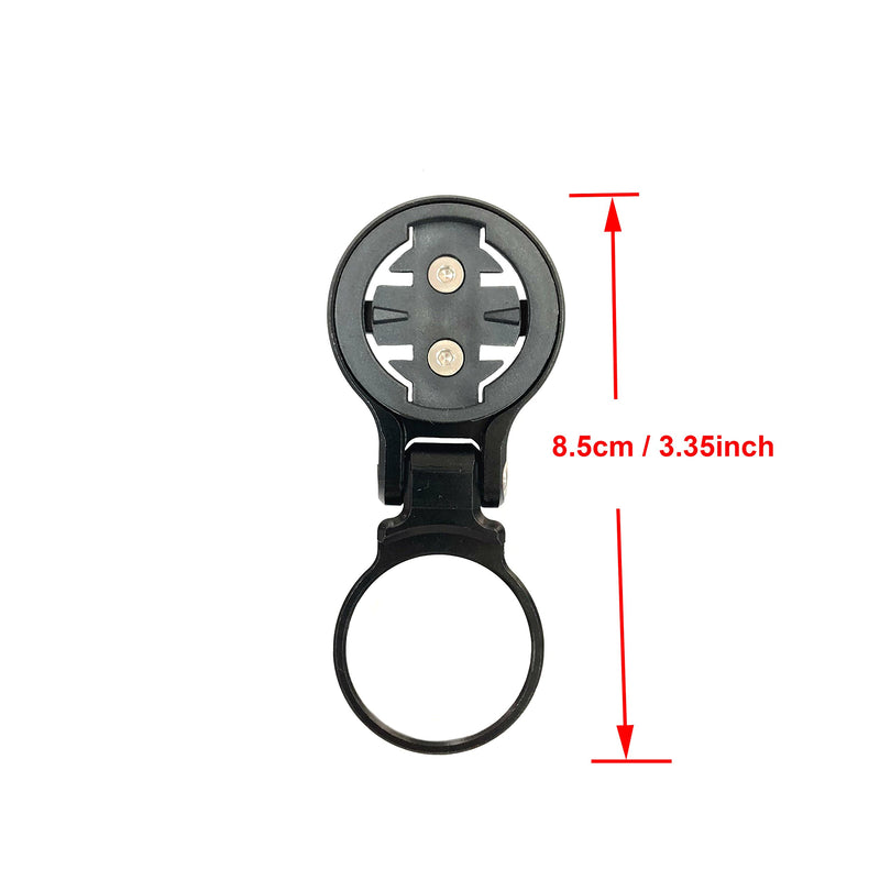 [Australia - AusPower] - Thinvik Aluminum Alloy Bike Computer Stem Mount for Garmin Edge 1030 1000 820 810 800 520 510 500 25 - Angle Adjustable,Hinge Feature Stem Mount for Garmin_Black 