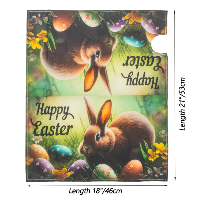 [Australia - AusPower] - Easter Bunny Eggs Mailbox-Covers - Standard Size 18 X 21 Inch Rabbit Mailbox Wraps Post Letter Box Cover Easter C 