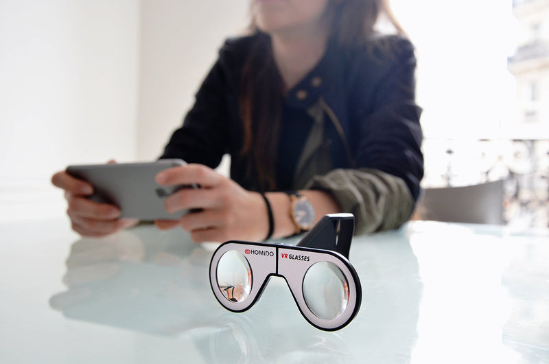 [Australia - AusPower] - Homido Mini Virtual Reality Glasses for Smartphone Foldable VR Headset Compliant with iPhone & Android Cell Phone Vr Games and 3D Movies 