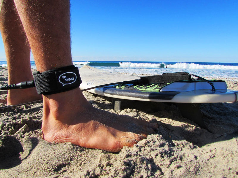 [Australia - AusPower] - Ho Stevie! Premium Surf Leash [1 Year Warranty] Maximum Strength, Lightweight, Kink-Free, for All Types of Surfboards. 7mm Thick (1/4") 6/7/8/9 Feet Black 6 Feet 
