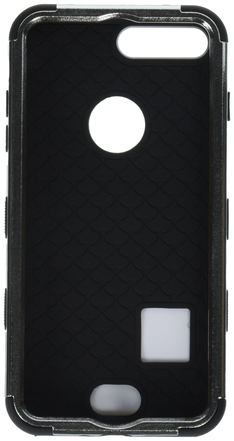 [Australia - AusPower] - Asmyna Cell Phone Case for Apple iPhone 7 Plus - Silver Plating/Black 