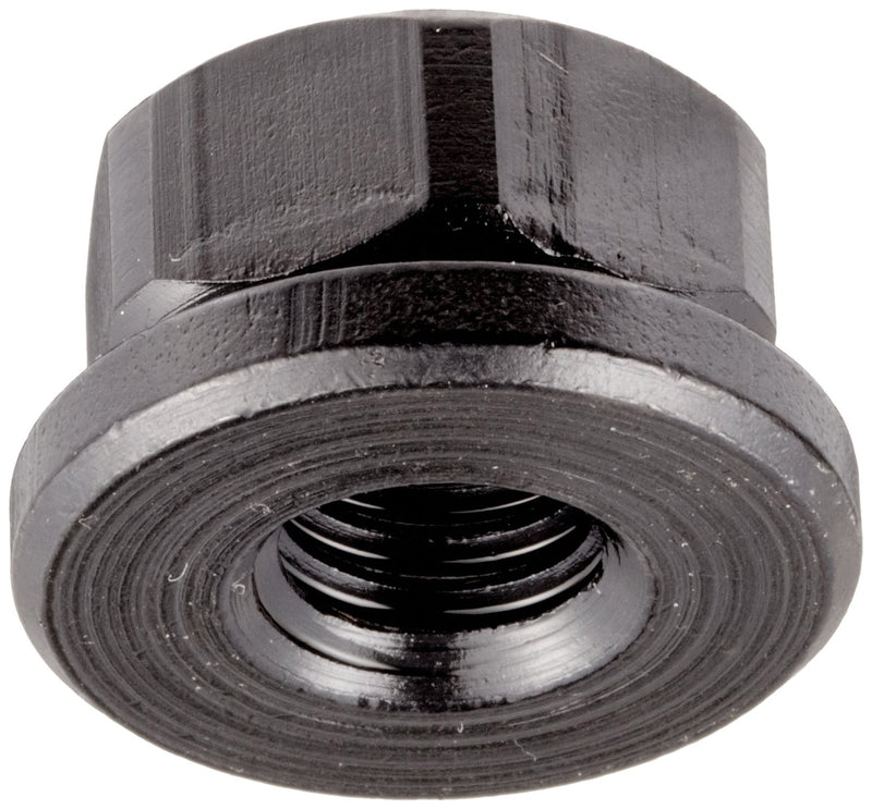 [Australia - AusPower] - Small Parts - 41603 12L14 Steel Flange Nut Black Oxide Finish, 3/8"-16 Threads, 7/8" Flange OD, 1/8" Flange Thickness, 1/2" Height, Made in US (Pack of 5) 
