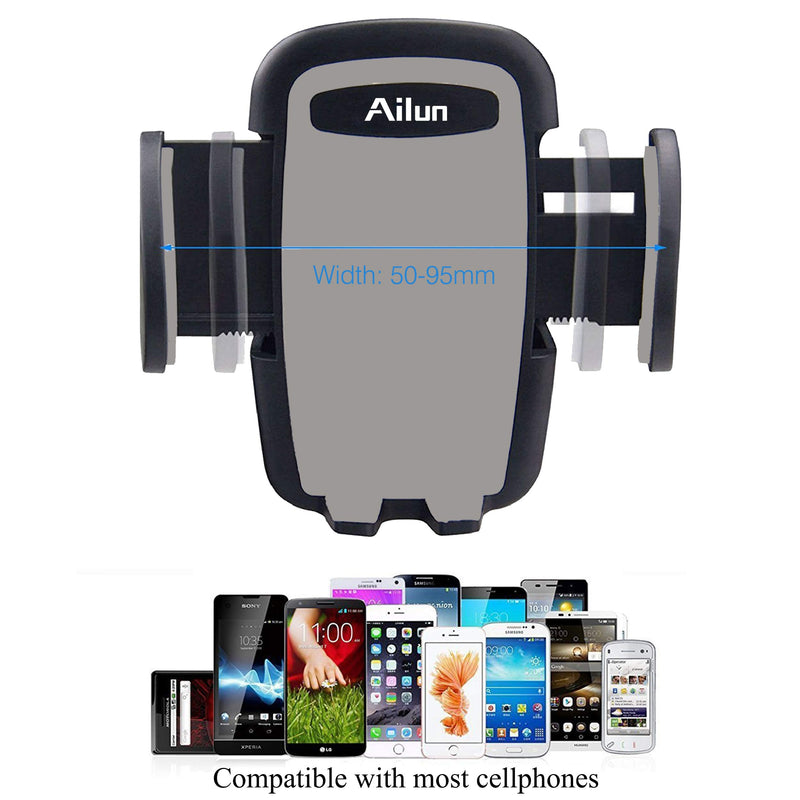 [Australia - AusPower] - Ailun Car Phone Mount Air Vent Cellphone Holder Cradle 2Pack Universal for iPhone 13/11/11 Pro/11 Pro Max/X Xs XR Xs Max and More Smartphones Black 