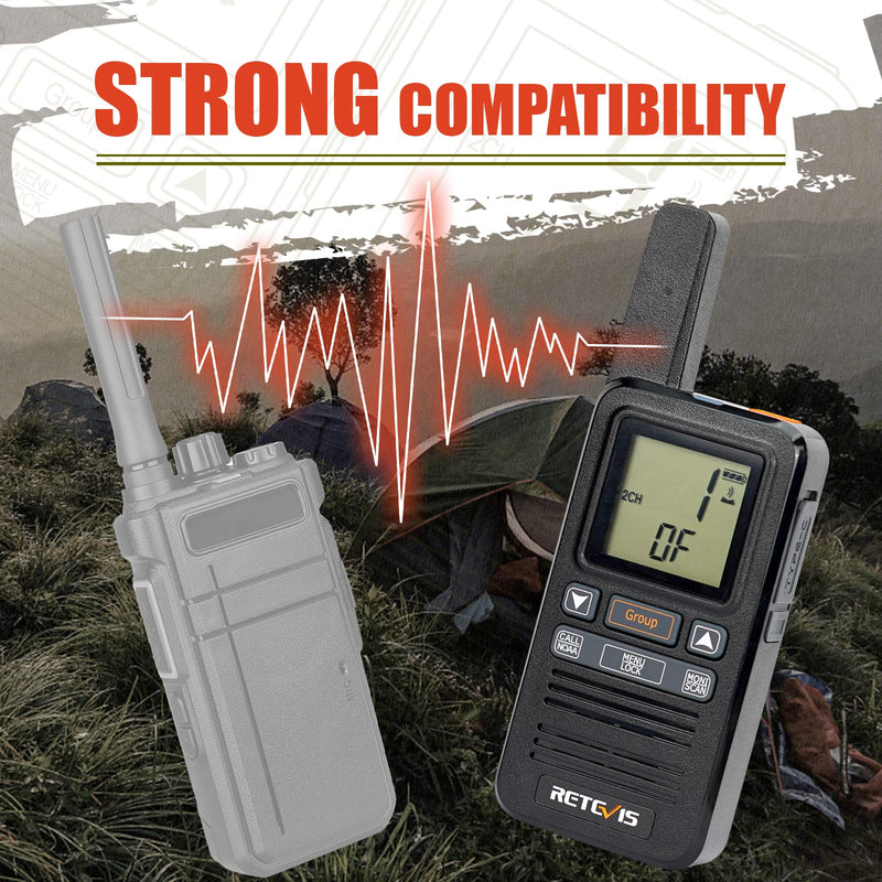 [Australia - AusPower] - Retevis RB67 Walkie Talkies for Adults, Rechargeable Two Way Radio with USB-C Charger, NOAA, LCD Screen, 1600mAh Battery, Group Call, Portable 2 Way Radios for Family Camping Hiking(2 Pack) 
