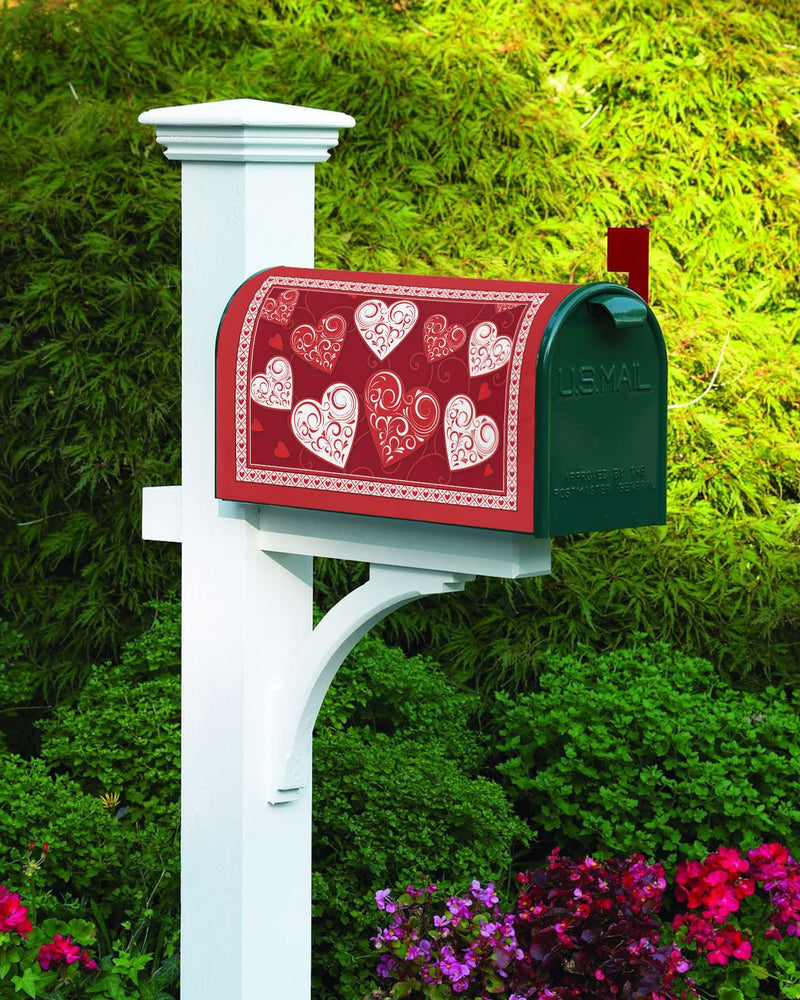 [Australia - AusPower] - Valentine's Day Red Love Heart Mailbox Cover Magnetic Mailbox Wraps, Valentines Hearts Mailbox Covers Standard Size 18x21 Inch Mail Wrap Post Letter Box Decoration for Outdoor Gardern Yard 18x21in Lovessr3183 