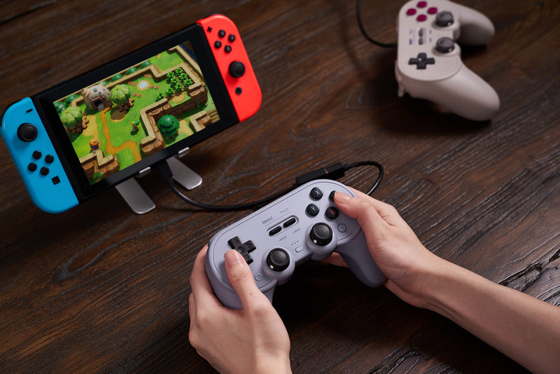 [Australia - AusPower] - 8BitDo Pro 2 Wired Controller for Switch, Windows, Android and Raspberry Pi (G Glassic Edition) G Classic Edition 