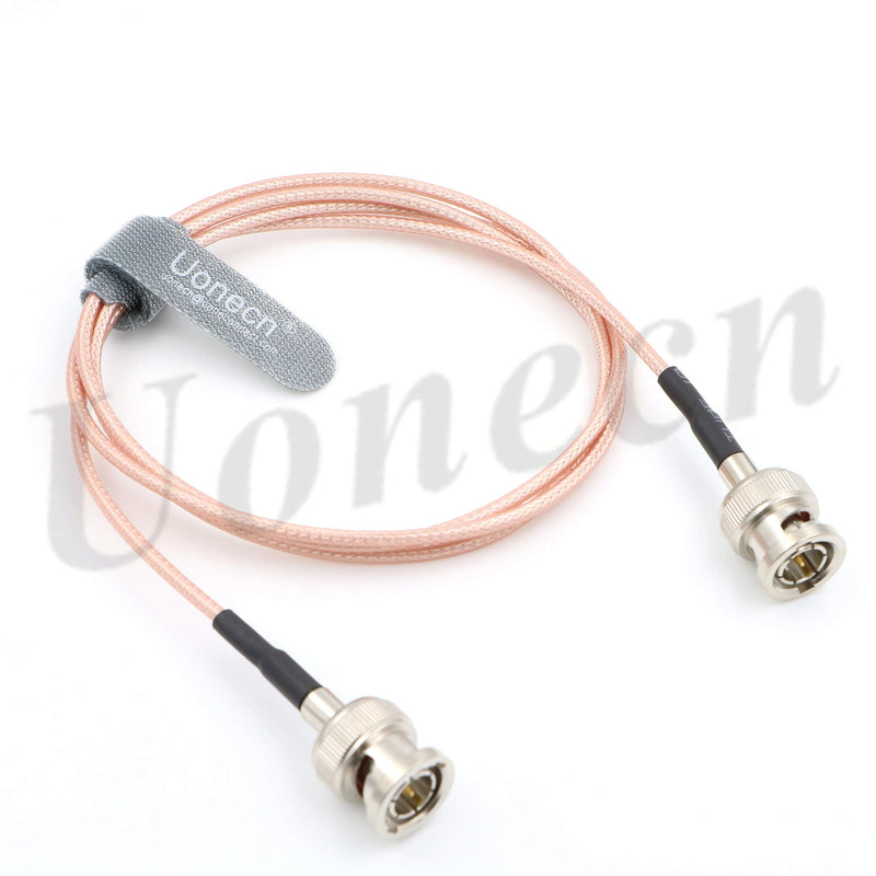 [Australia - AusPower] - Uonecn MegaFlex HD-SDI Cable RG179 BNC Male to BNC 75ohm for Blackmagic HyperDeck Shuttle and BMCC BMPC Hyperdeck Cameras 1M 
