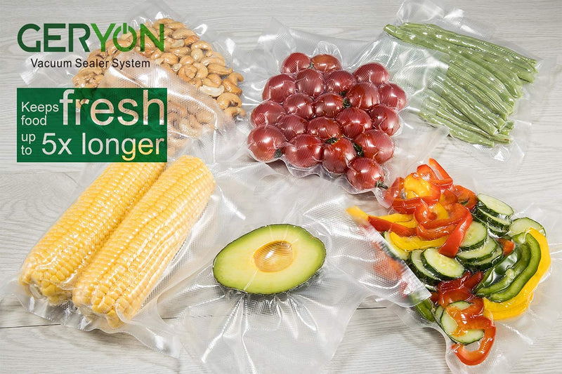 [Australia - AusPower] - GERYON Vacuum Sealer Bags, Vacuum Sealer Rolls for All Food Vacuum Sealer Machines, 2 Pack 8" x 16' 1-8x16ft roll 
