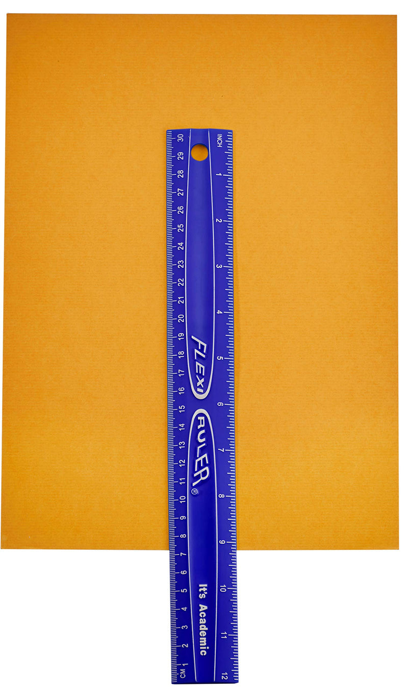 [Australia - AusPower] - It's Academic Flexi Rulers, 12-inch Flexible Non-Breakable Ruler, 12-Pack, Blue 