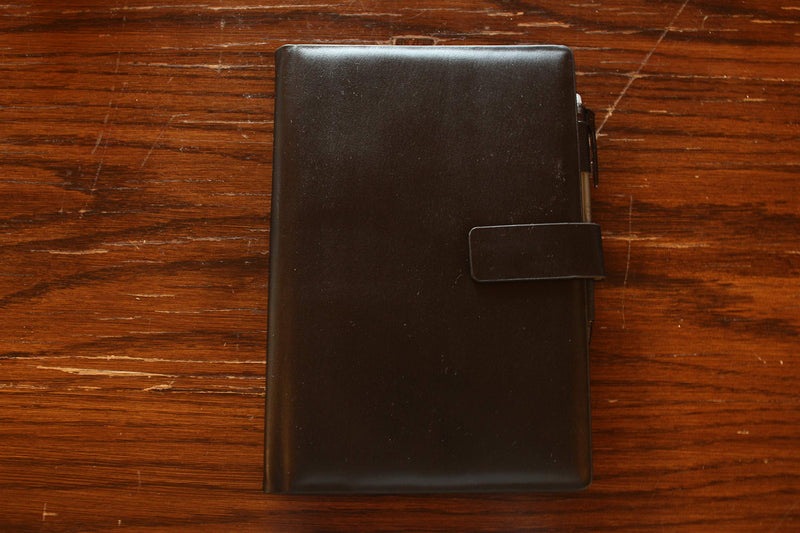 [Australia - AusPower] - Thegreen Hard PU Leather Cover for The Rocketbook Everlast Executive-Letter Size,Black/Dark Brown, Leather Fabric, Pen Loop Holder/Phone Pocket/fits A4-A5,Magnet Strap (Black, Letter Size) Black 