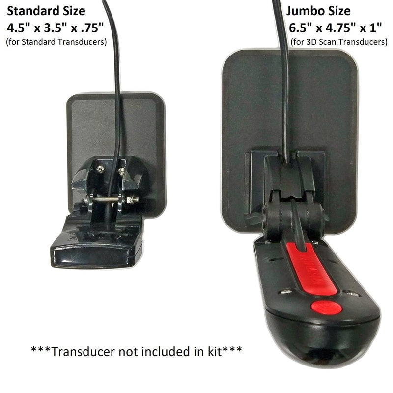 [Australia - AusPower] - Stern Pad - Standard Size - White - Screwless Transducer/Acc. Mounting Kit (not for Large 3D Scan Transducers) 