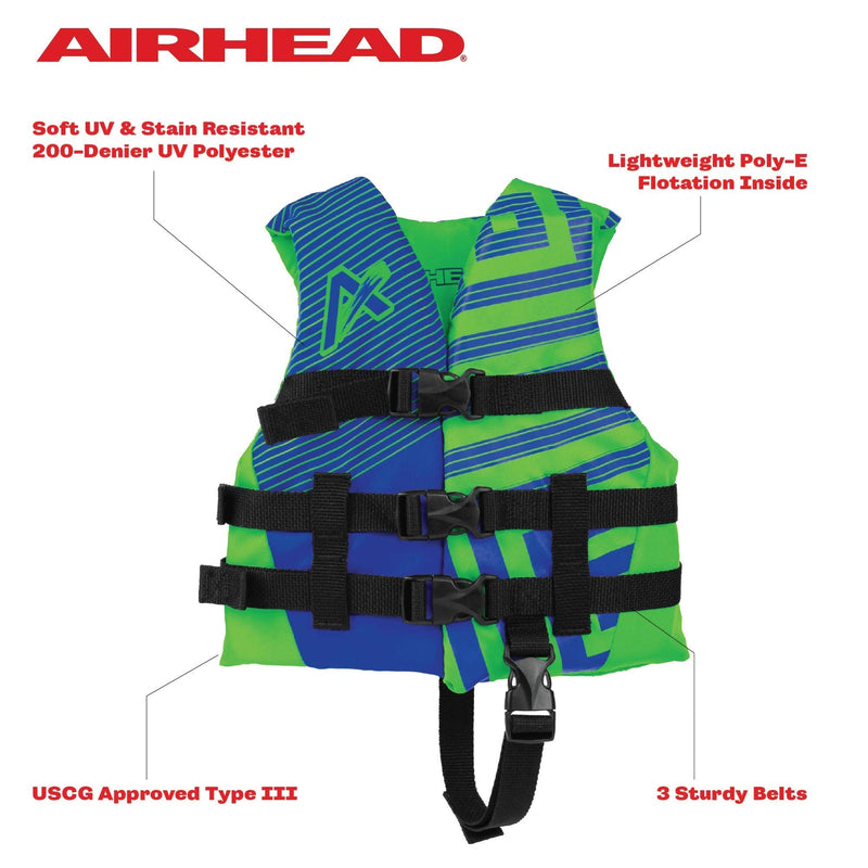 [Australia - AusPower] - Airhead Children's Trend Life Vest Blue and Green 