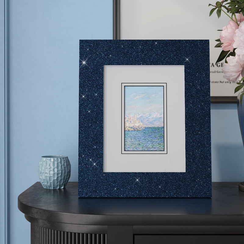 [Australia - AusPower] - VaryPaper Black Blue Glitter Wallpaper Stick and Peel 15.7''x78.7'' Decorative Glitter Contact Paper for Cabinets Removable Self Adhesive Glitter Wall Paper Sparkle Wallpaper for Bedroom Accent Walls 