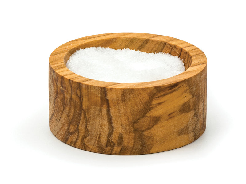 [Australia - AusPower] - RSVP International Olive Wood Condiment Pinch Bowl, 3" | Rustic, Natural Authentic Italian Olive Wood | Classic Style for Kitchens, Tables, & More | Functional for Salts, Peppers, & Herbs Pinch Bowl, 3" Dia 
