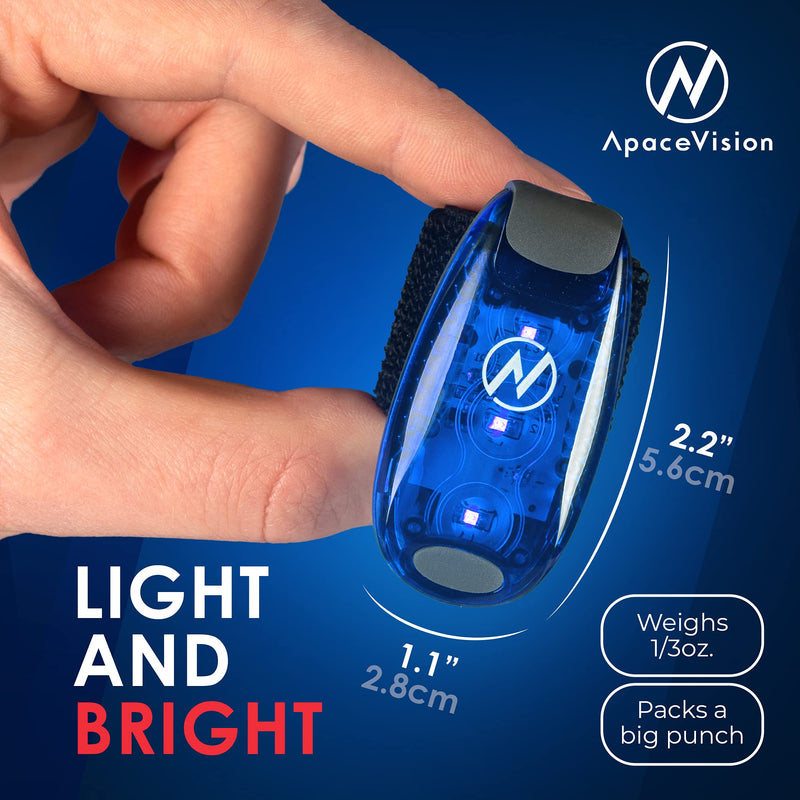 [Australia - AusPower] - LED Safety Light (2 Pack) + Free Bonuses | Clip On Strobe/Running Lights for Runners, Dogs, Bike, Walking | The Best High Visibility Accessories for Your Reflective Gear, Bicycle etc 