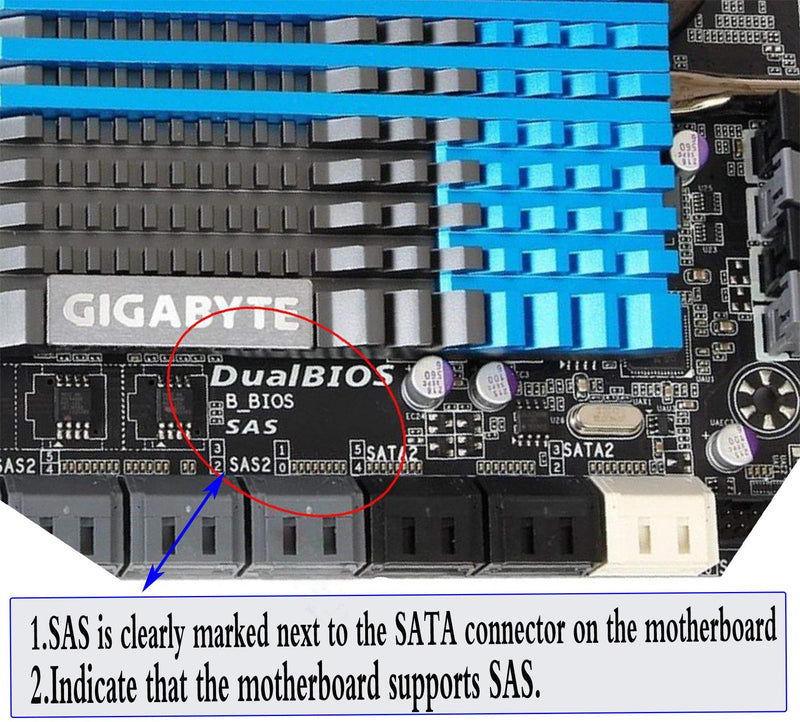 [Australia - AusPower] - zdyCGTime SAS 22 Pin to 7 Pin + 15 Pin SATA Hard Disk Drive Raid Adapter with 15 Pin Power Port.When Using SAS Hard disks on Ordinary SATA motherboards, The Hard Disk Must Have The SATA Logo.(1Pack) 