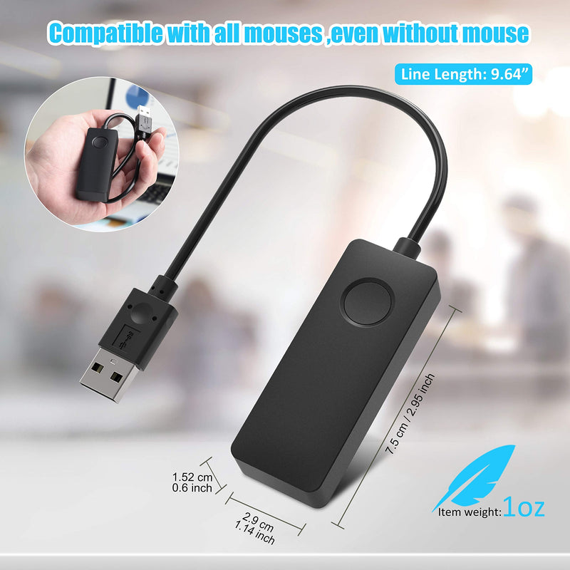 [Australia - AusPower] - HONKID Mouse Jiggler Mover with ON/Off Switch and USB Port,Driver-Free and No Software Needed,Simulates Mouse Movement and Prevents Computer Laptop from Going into Sleep,Plug and Play 