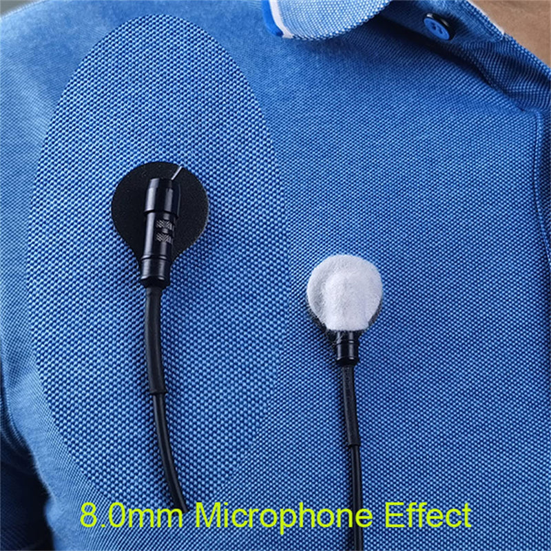 [Australia - AusPower] - Kicada Sticky Circles, No-Residue Mini Windshield Undercovers for Hiding Lavalier Lapel Microphones On Clothes to Reduce Wind Noise, Pack of 40 Sticker, 20 Fabric Circle of Each Black and White 