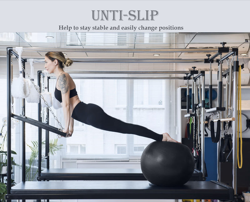 [Australia - AusPower] - Soft Exercise Ball, Anti-Burst Yoga Ball Chair Supports 2200lbs, Stability Swiss Ball w/ Pump for Pregnancy Birthing, Excersize, Workout, Fitness, Balance, Gym, Physio, Abs (Office & Home & School) black S(38-45cm) 