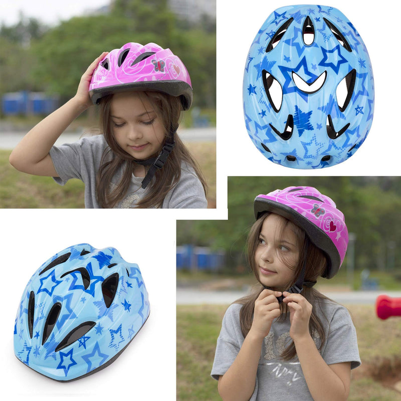 [Australia - AusPower] - Kid Bicycle Helmets, LX LERMX Kids Bike Helmet Ages 5-14 Adjustable from Toddler to Youth Size, Durable Kids Bike Helmet with Fun Designs for Boys and Girls 