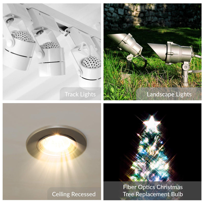 [Australia - AusPower] - Simba Lighting 10 Watt 12 Volt MR11 Halogen Spotlight Bulbs (2 Pack) 2-Pin 110lm 30° Beam Angle for Accent, Track Light, and Fiber Optics, GU4 Bi-Pin Base, Glass Cover, Warm White 2700K Dimmable 