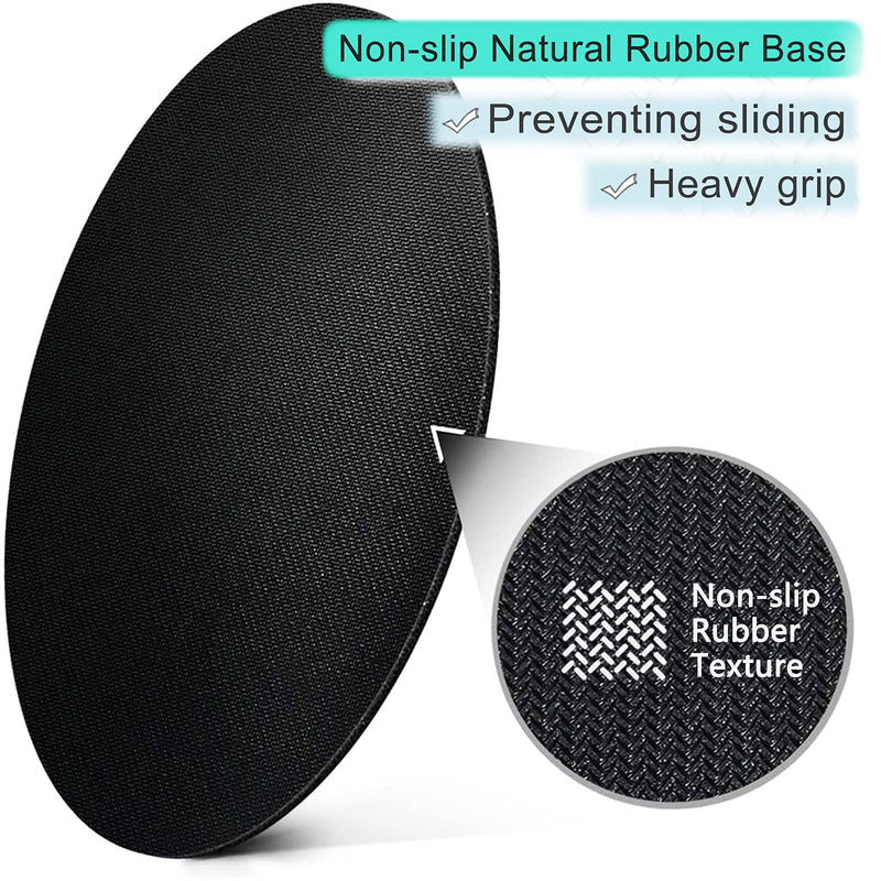 [Australia - AusPower] - ITNRSIIET [20% Larger] Mouse Pad with Stitched Edge Premium-Textured Mouse Mat Waterproof Non-Slip Rubber Base Round Mousepad for Laptop PC Office 8.7×8.7×0.12 inches, Abstract Marble Texture 