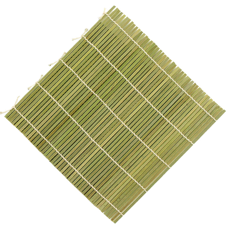 [Australia - AusPower] - BambooMN 6X Green Bamboo Sushi Rolling Mat Set, Bulk Sushi Roller Mats 9.5", All Natural Bamboo 9 Inch x 9 Inch 
