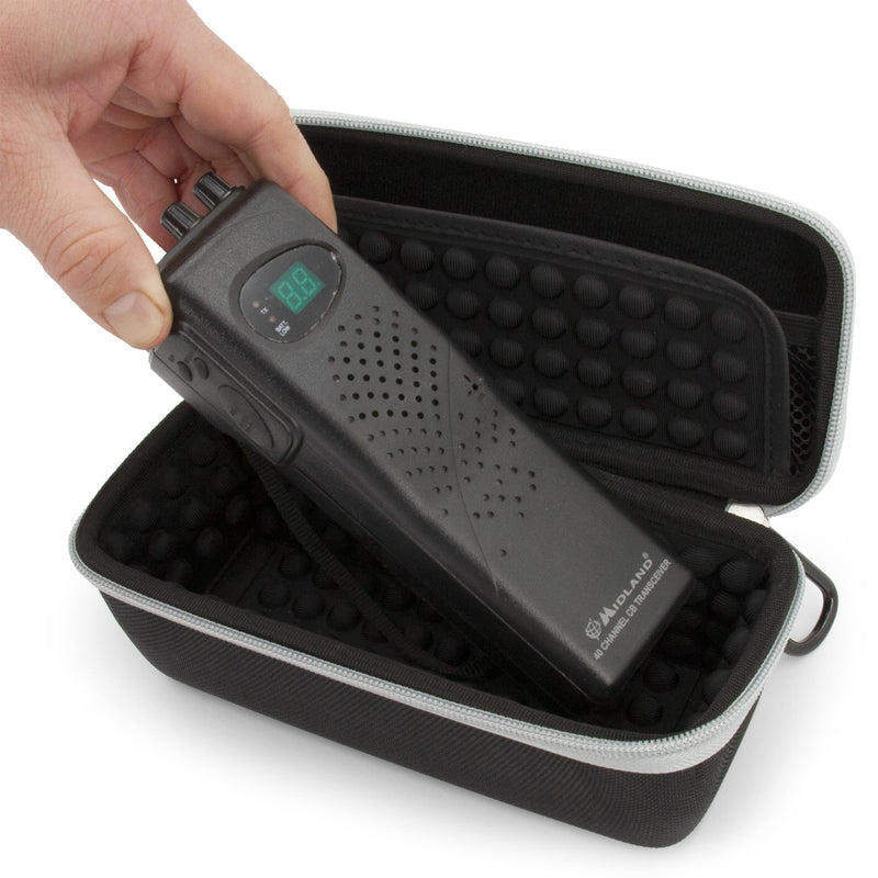 [Australia - AusPower] - CASEMATIX Walkie Talkie Case Compatible with Midland 2 Way Radio, Cobra Handheld CB Radios, Uniden Handheld CB Radio and More - Portable CB Radios Travel Case Only 