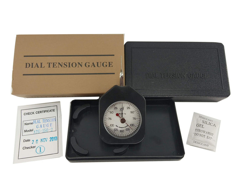 [Australia - AusPower] - VTSYIQI Gram Tension Meter Dial Tension Gauge Gram Force Gauge Tensiometer 150G 