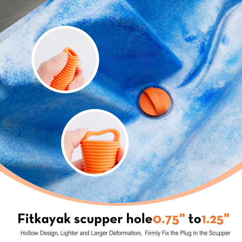 [Australia - AusPower] - CANALHOUT Kayak Scupper Plug Kit TPE Scupper Plugs Drain Holes Stopper Bung with Handle 
